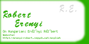 robert erenyi business card